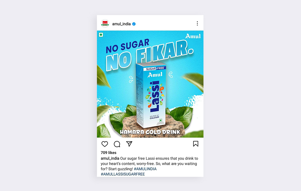 Amul product instagram post
