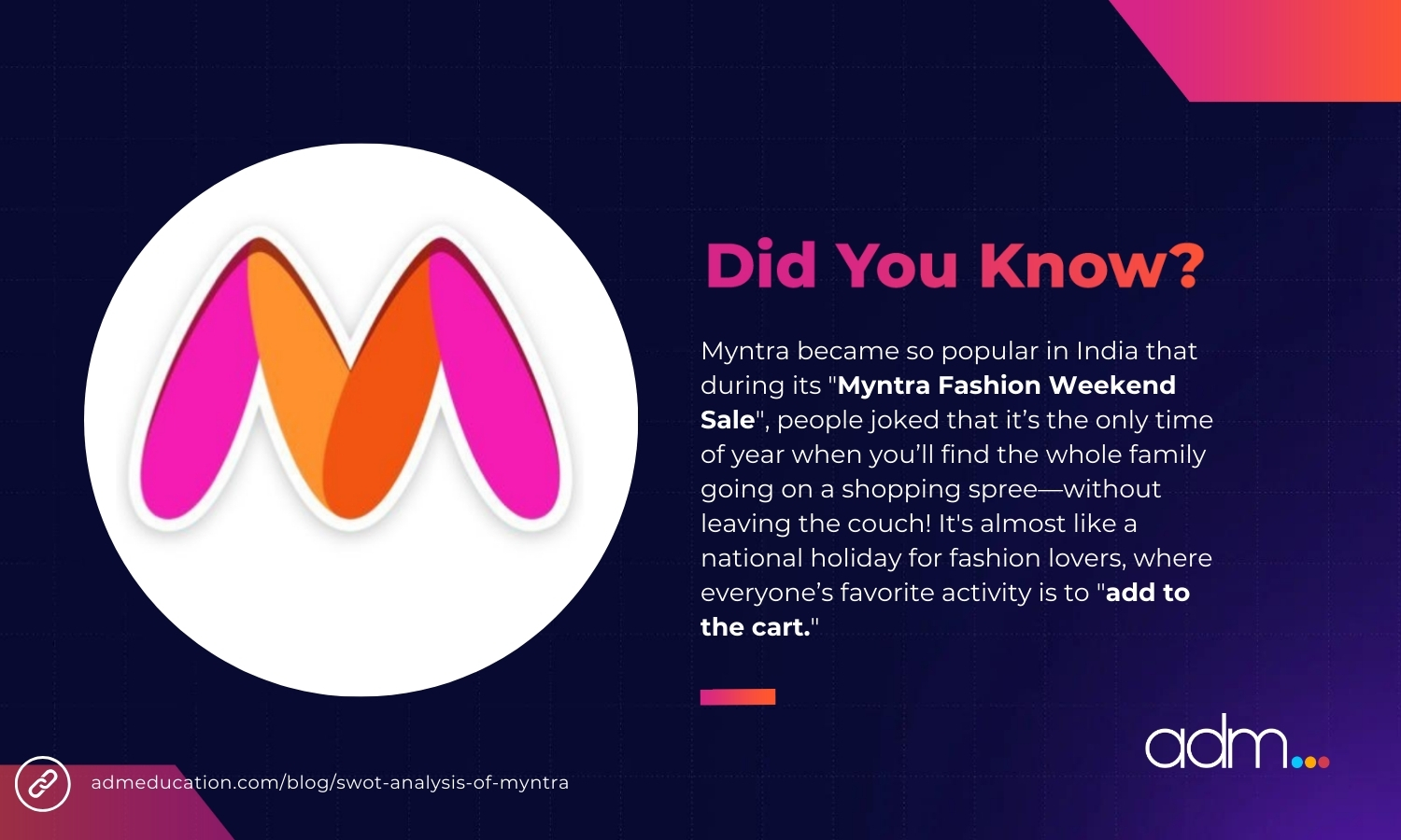 SWOT Analysis of Myntra