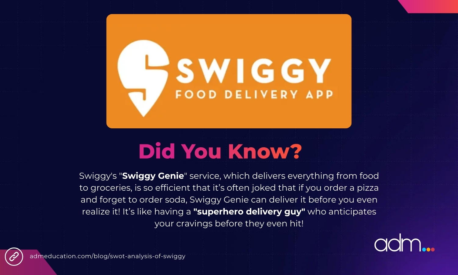 SWOT Analysis of Swiggy