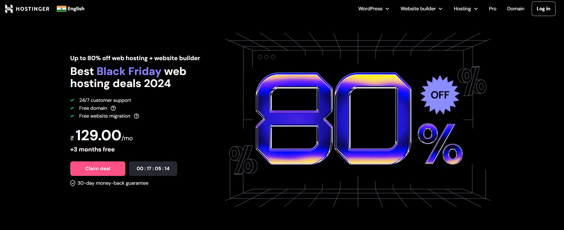 Hostinger Black Friday Deal Website