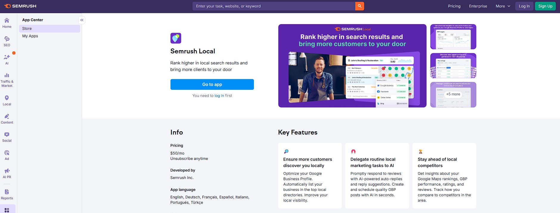 Semrush Local SEO Toolkit