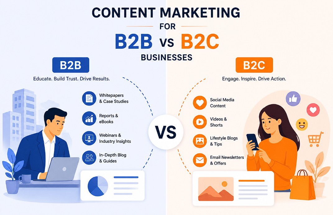 Content Marketing for B2B vs B2C Businesses