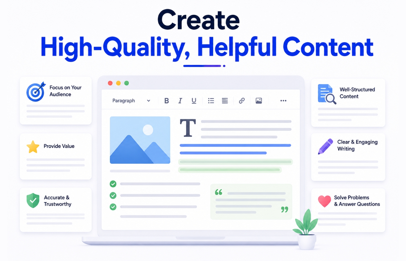 Create High-Quality, Helpful Content