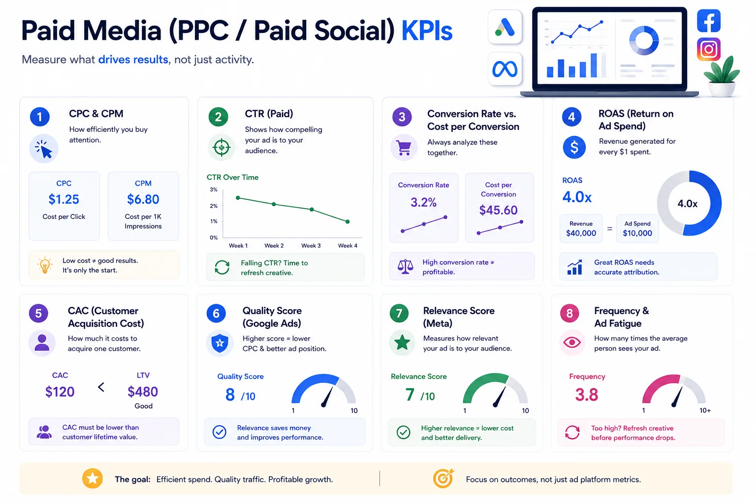 Paid Media (PPCPaid Social) KPIs