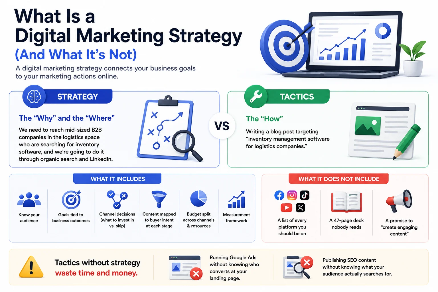 What Is a Digital Marketing Strategy (And What It’s Not)