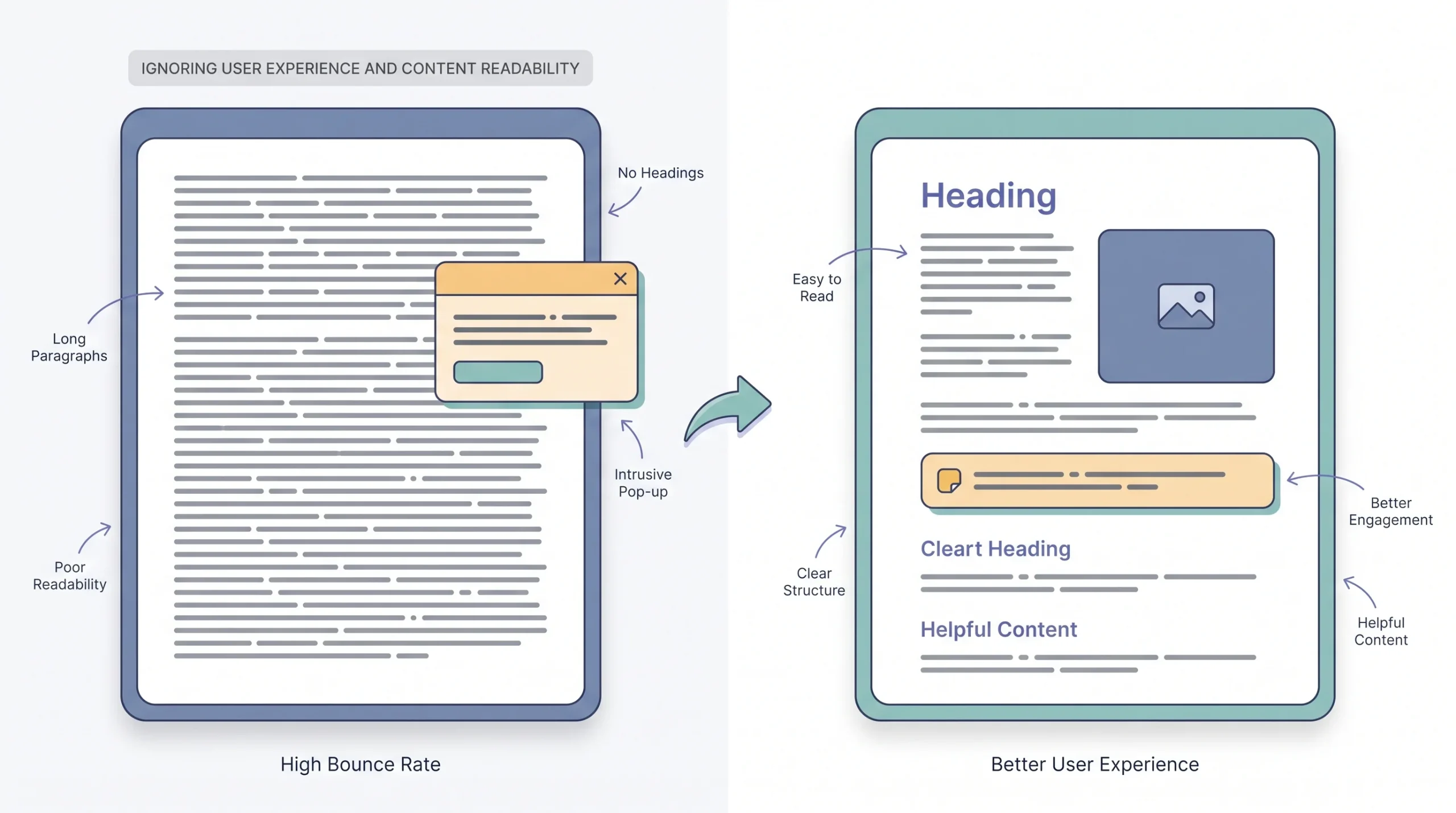 Mistake #10 Ignoring User Experience and Content Readability