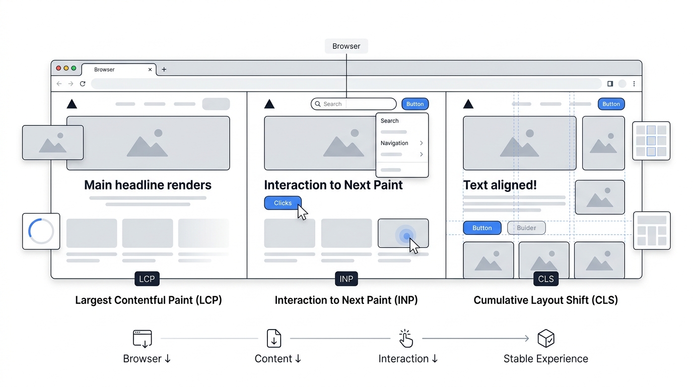 Three Core Web Vitals at a Glance