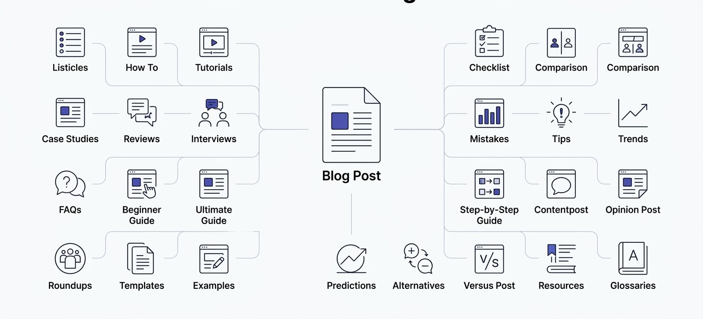 25 Proven Blog Post Formats That Generate Endless Blog Post Ideas