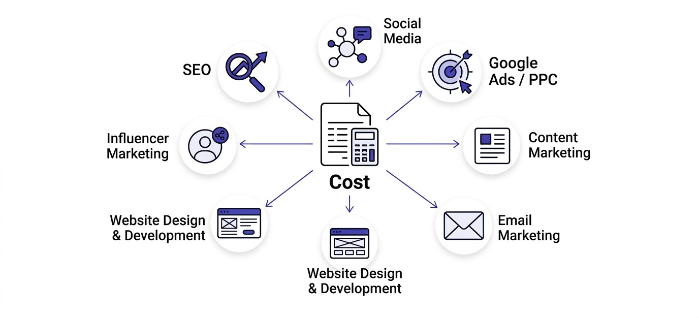 Digital Marketing Cost by Service