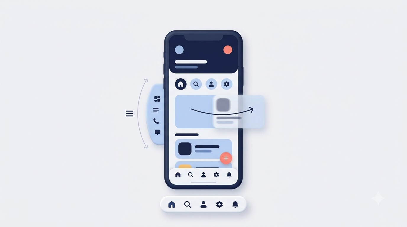Navigation Patterns for Designing for Mobile Apps and Websites