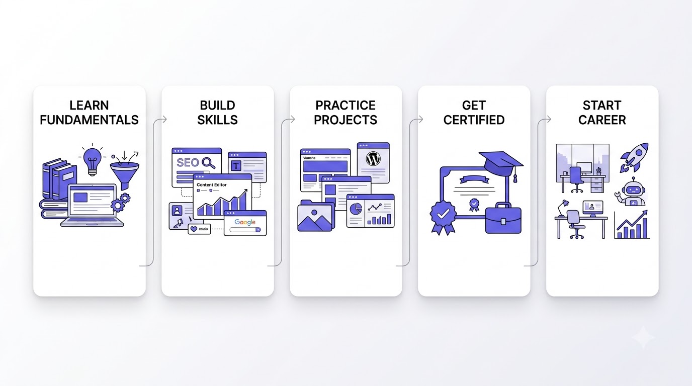 Step-by-Step Roadmap to Become a Digital Marketer